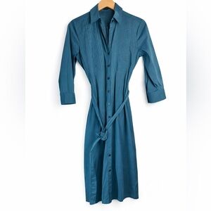 Express Teal Long Sleeve Dress